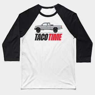 Taco Time-Silver Baseball T-Shirt